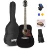 MAX SoloJam Set westernové akustické kytary a příslušenství, černý