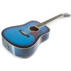 MAX SoloJam Set westernové akustické kytary a příslušenství, modrý