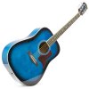 MAX SoloJam Set westernové akustické kytary a příslušenství, modrý