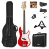 Max GigKit Bass Guitar Pack Red