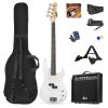 Max GigKit Bass Guitar Pack White