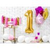 PartyDeco Foliový balón číslo 1, 86cm zlatý