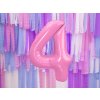 PartyDeco Foliový balón číslo 4, 86cm pink