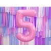 PartyDeco Foliový balón číslo 5, 86cm pink