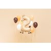 PartyDeco Foliový balón číslo 2 - Srna 65x102 cm mix