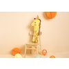 PartyDeco Foliový balón číslo 1 - Žirafa 42x90 cm mix