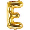 PartyDeco Foliový balón písmeno E 35cm zlatý