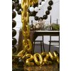 PartyDeco Foliový balón číslo 0, 35cm zlatý