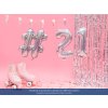 PartyDeco Foliový balón číslo 9, 35cm holographic
