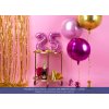 PartyDeco Foliový balón číslo 9, 35cm dark pink