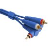UDG Ultimate Audio Cable Set RCA Straight - RCA Angled Blue 3m