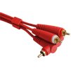 UDG Ultimate Audio Cable Set RCA Straight - RCA Angled Red 3m