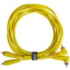 UDG Ultimate Audio Cable Set RCA Straight - RCA Angled Yellow 3m