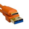 UDG Ultimate Audio Cable USB 3.0 C-A Orange Straight 1,5m
