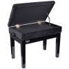 V-TONE 2 WL Klavírní stolička s úložným prostorem, Velurová černá