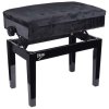 V-TONE 2 WL Klavírní stolička s úložným prostorem, Velurová černá