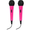 Fenton KAR15P Karaoke reproduktor se 2 mikrofony, barva růžová