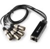 Power Dynamics CX190 Rozbočovač kabelu RJ45 na 4x XLR3M 0,7 m