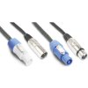 Power Dynamics CX06-0.50 Kombinovaný kabel Powercon/DMX