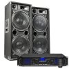 Max MAX212 DJ Set reproboxů se zesilovačem s Bluetooth 2800W