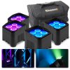 BeamZ BBP94W Set 4x Uplight PAR s přepravní brašnou