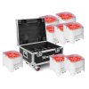 BeamZ BBP96SW Uplighter Set 8x Uplight PAR v přepravním kufru FCC9