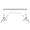 beamz pro deco truss 6 meter light bridge with wls80 winch light stands