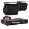 power dynamics pdw5b passive speaker kit with bolzano tuner and cables black