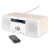 Audizio Prato mikrosystém s FM/DAB+, CD, USB a Bluetooth, bílý