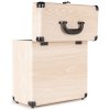 Audizio RC32 Vinyl record case light wood