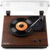 Audizio RP112L Record player BT in/out dark wood