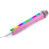 Fenton KMD55P Karaoke mikrofon s RGB osvětlením růžový