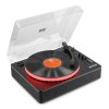 Fenton RP162LED Retro gramofon s LED podsvícením a BT in/out, černý