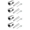 BeamZ Professional P30 Set of 4 half cone connectors