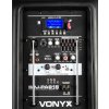 Vonyx SPJ-PA915 Přenosný zvukový systém ABS 15" 2 UHF/USB/MP3