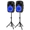 Vonyx VPS152A Plug & Play 1000W Speaker SET With Stands
