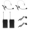 Vonyx WM522B Micro VHF 2CH 2BP+headset