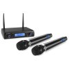 Vonyx WM62 Wireless Microphone UHF With 2 Handheld