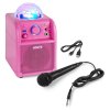 Vonyx SBS50P BT karaoke reproduktor LED Ball růžový
