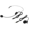 Vonyx WM552B Dual wireless bodypack microphone Plug-and-Play set UHF