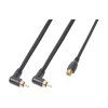 Power Dynamics CX142 kabel 2x RCA (M) - 1x RCA (F) 0,3m