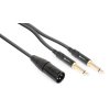 Power Dynamics CX56-3 Cable XLR Male - 2X 6.3 Mono 3.0M