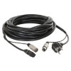 Power Dynamics CX02-15 Audio Combi Cable Schuko - XLR F / IEC F - XLR M 15M