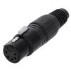 Adam Hall Connectors 4 STAR C XF5 BLK