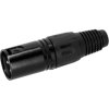 Adam Hall Connectors 4 STAR C XM3 BLK