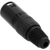 Adam Hall Connectors 4 STAR C XM3 BLK