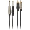 Bespeco ROCKIT Interlink Cable 2x RCA - 2x Jack Mono 3 m