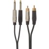 Bespeco ROCKIT Interlink Cable 2x RCA - 2x Jack Mono 1,5 m