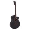 Dimavery AW-400 Western guitar, black