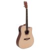Dimavery JK-500 Western guitar, Cutaway, natur